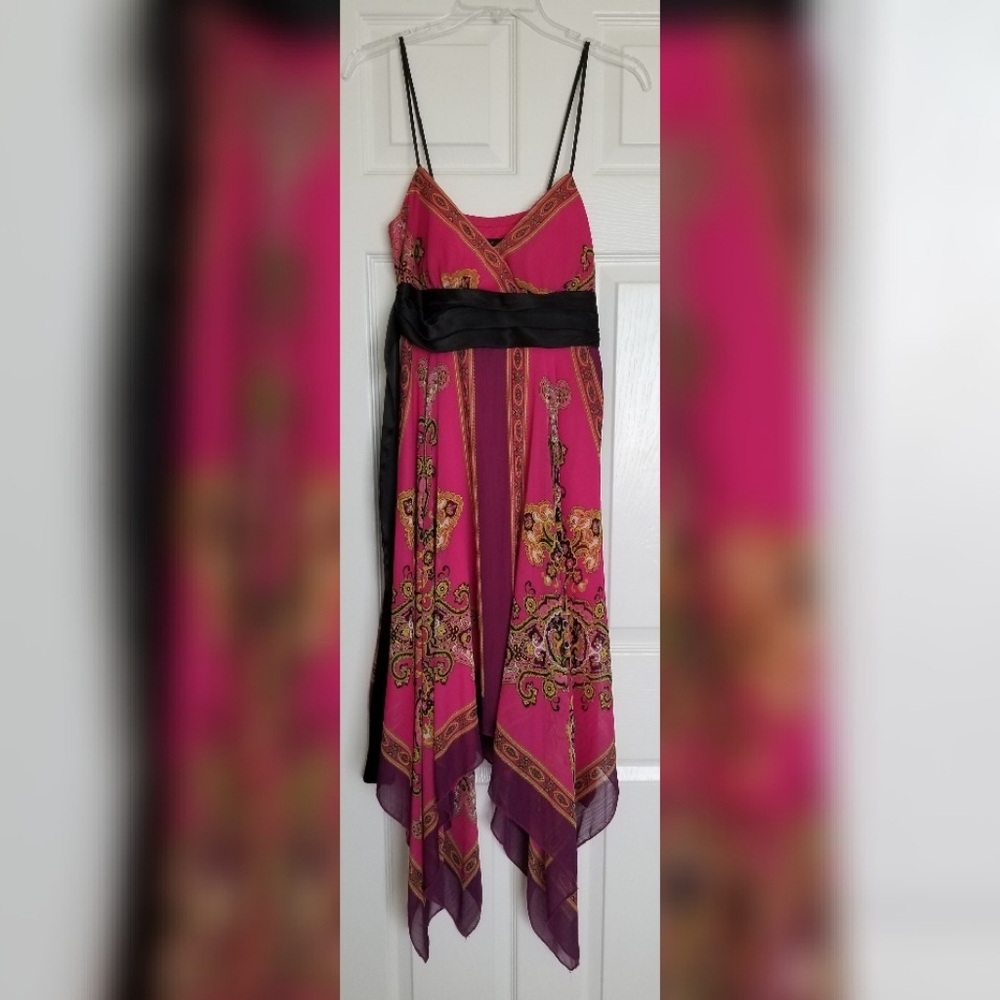 Fuchsia Paisley Dress